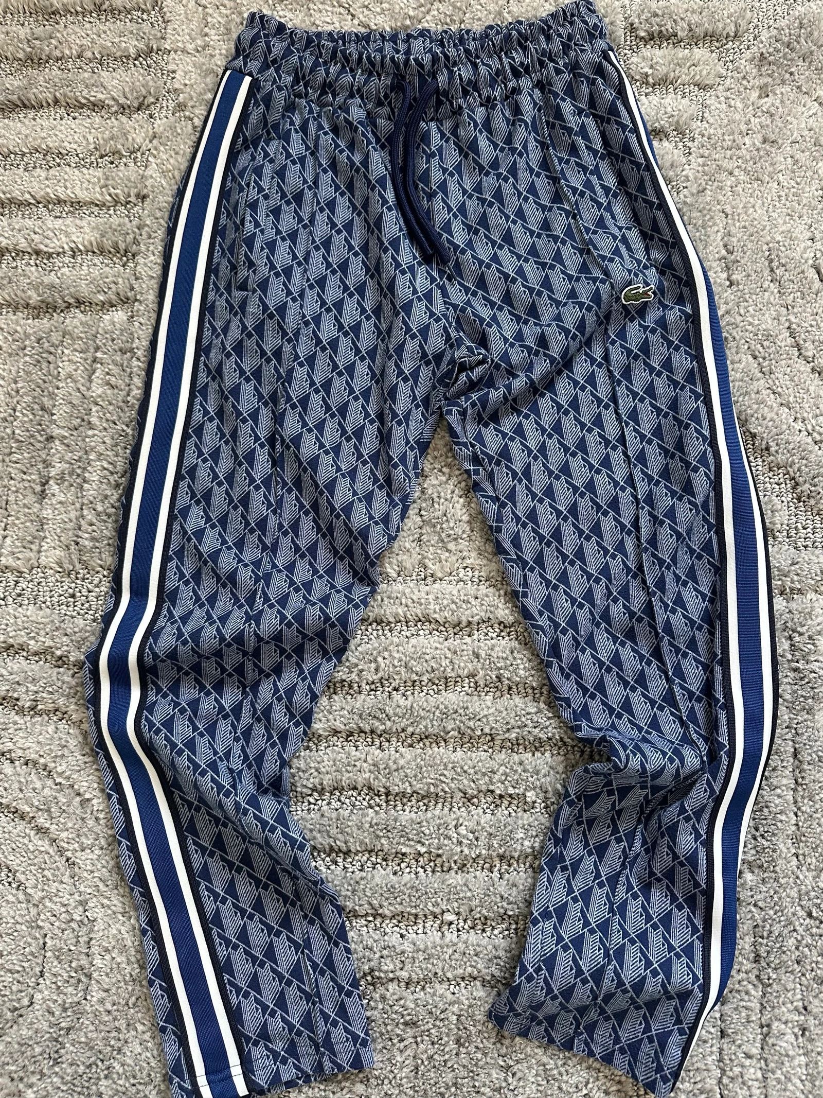 Lacoste | Lacoste Monogram Blue Jogging | Size S – photo 5